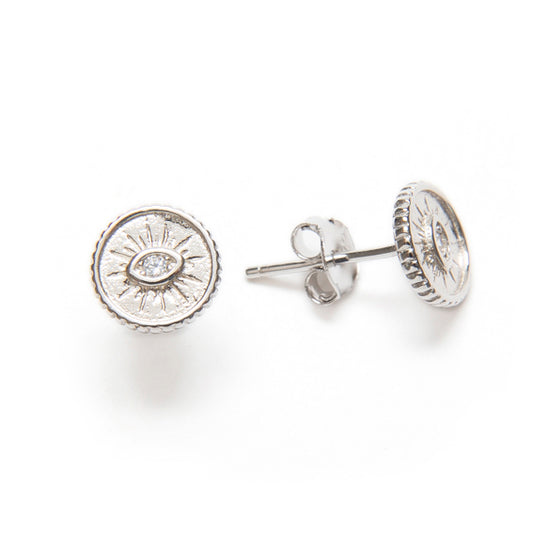 Occhio Earrings - Silver