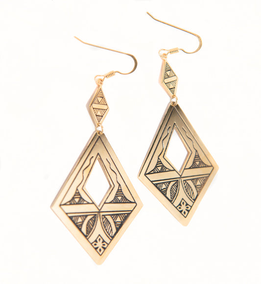 Golden Tuareg earrings